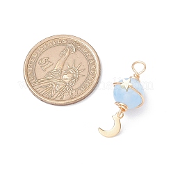 Подвески из окрашенного натурального селенита с планетами PALLOY-JF03769-01