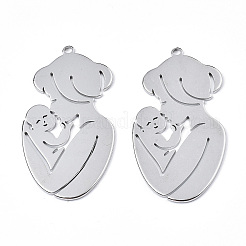 Pendentifs en acier inoxydable 201 anti-ternissement&nbsp;LS-STAS-N098-071P