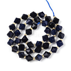 Нитки бусины из натурального ляписа-лазури G-T144-23A-02