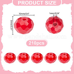 210 шт. непрозрачные однотонные стеклянные бусины EGLA-HY0001-11