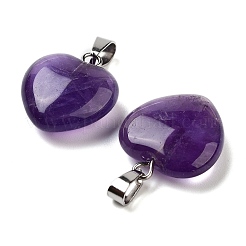 Charms naturales amatista&nbsp;X-HEAR-PW0001-057-37