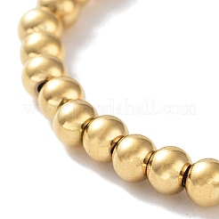 Stretch-Armbänder aus chirurgischem Edelstahl 316 mit runden Perlen&nbsp;BJEW-M305-01C-G