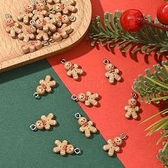 20шт рождественская тема непрозрачные подвески из смолы&nbsp;RESI-YW0004-85