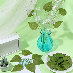 60 Stück künstliches Sonnenblumenblatt aus Kunststoff und Seidenstoff&nbsp;AJEW-SP0003-99