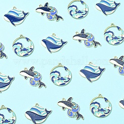 30 шт. 3 стиля подвески из экологически чистого сплава с эмалью&nbsp;ENAM-YW0005-17