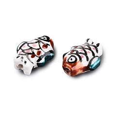 Perles en porcelaine manuelles&nbsp;PORC-Q007-09D