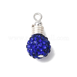 8 шт. подвески из полимерной глины ручной работы со стразами&nbsp;PALLOY-JF04430-01