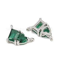 Charms in ottone zirconi a pavé di ottone&nbsp;CU-CBA6A75-04P-04