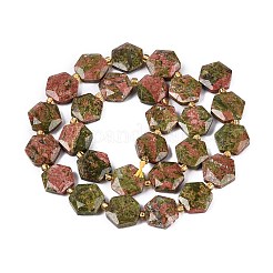 Natur Unakit Perlen Stränge&nbsp;G-N368-01A-08