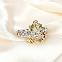 Латунные кольца с кристаллами и стразами&nbsp;FS-WG7BD91-01