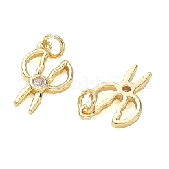 Pendentifs en laiton zircon cubique transparent&nbsp;KK-T085-11G