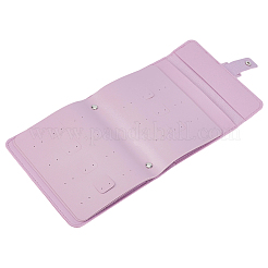 1 rouleau de boucles d'oreilles rectangulaires en similicuir PU&nbsp;ABAG-CL0001-37A