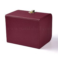 Boîte d'organisateur de bijoux en cuir pu&nbsp;CON-P012-04C