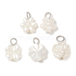 10 шт. 2-х цветные пластиковые жемчужные подвески&nbsp;PALLOY-JF04027