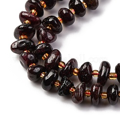 Chapelets de perles de grenat naturel&nbsp;LS-G-RM250109-A1