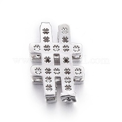 Ottone micro spianare fascini dello scorrevole zirconi&nbsp;ZIRC-G147-21P-NR
