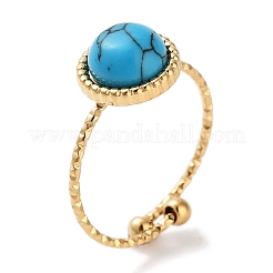 Ионное покрытие (IP) кольцо из нержавеющей стали 304 RJEW-B059-02G