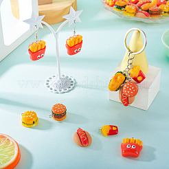 30шт 6 стиля непрозрачные подвески из смолы&nbsp;RESI-TA0004-05