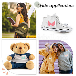 Ahademaker 50 шт. 5 цвета ткань с тиснением крыло орнамент аксессуары FIND-GA0002-54