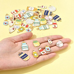 50шт 14 стиля подвески из сплава с эмалью&nbsp;ENAM-FS0003-15