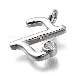 Латунные микро проложить кубического циркония подвески KK-B132-12P-Z