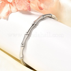 Браслет из нержавеющей стали 304 с шарнирным соединением из бамбука JB757A