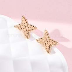 Латунь серьги EJEW-D288-04G