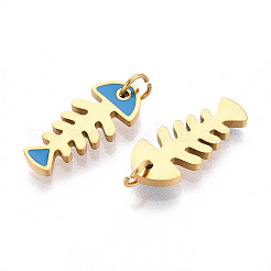 Подвески из нержавеющей стали 304 с эмалью&nbsp;STAS-N115-02B-G