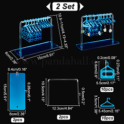 2 комплект акриловых вешалок для сережек EDIS-PH0001-42B