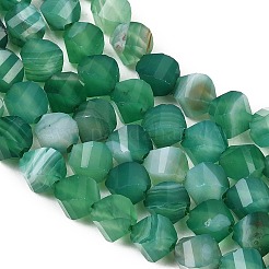 Натуральные полосатые агатовые бусы&nbsp;G-P611-C11-01