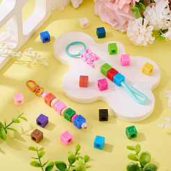 150шт непрозрачные акриловые европейские бусины&nbsp;SACR-TA0001-59B