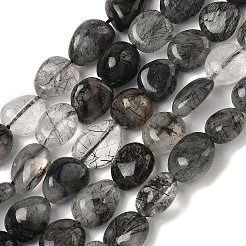 Натуральный турмалированный кварц / черный рутиловый кварц&nbsp;G-K396-B01-01