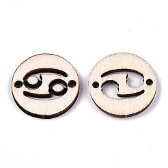 Connettori di collegamento in legno di pioppo naturale non finito&nbsp;LS-WOOD-S045-139A-03