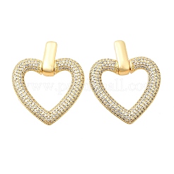 Серьги-гвоздики из циркония EJEW-C147-01B-G