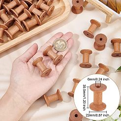 Катушка с нитками для шитья по дереву ODIS-WH0029-18