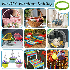 Kunststoff-Rattan-Geflechtstreifen&nbsp;DIY-WH0816-132D