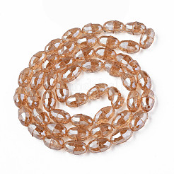 Гальванизируйте прозрачное стекло бисер нитей&nbsp;EGLA-N002-35-F02