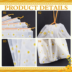 Полиэтиленовые пластиковые мешки для хранения на шнурке ABAG-WH20010-01B