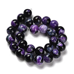 Крашеные бусины из натурального огненного агата с треском&nbsp;G-G175-A03-01