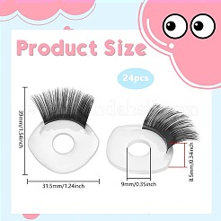 24шт пластиковые кукольные глаза&nbsp;DIY-PH0033-07A