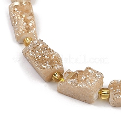 Гальванические натуральный druzy шарики агата стренг G-R012-A02-01