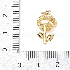Colgante micropavé cubic zirconia de latón&nbsp;KK-H525-05D-G
