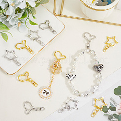 40шт 2 стиля пружинные кольца из цинкового сплава&nbsp;FIND-SP0004-04C