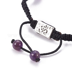 Bracciali di perline intrecciati in pietra preziosa naturale / sintetica&nbsp;BJEW-I273-C01