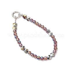 Гальванизированные прозрачные стеклянные подвесные украшения&nbsp;HJEW-JM03506-02