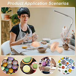 Молды для керамических чаш из грибного дерева WOOD-WH0030-96A