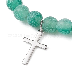 Браслеты с подвесками в виде креста 201 из нержавеющей стали&nbsp;BJEW-JB13251