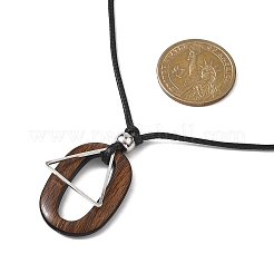 Овальные и треугольные подвески из латуни&nbsp;NJEW-JN05677