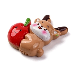 Песочно-коричневые кабошоны из смолы на рождественскую тематику&nbsp;RESI-R451-01I