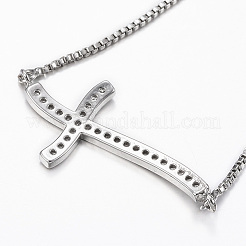 Регулируемые латунные браслеты-слайдеры из циркония&nbsp;BJEW-E317-43P